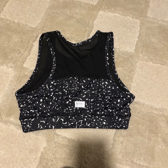 High Neck Sports Bra Crop - Picture 2 of 3